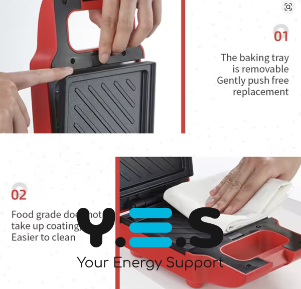 Електросандвічниця Breakfast Machine 600 Вт на 2 сандвічі