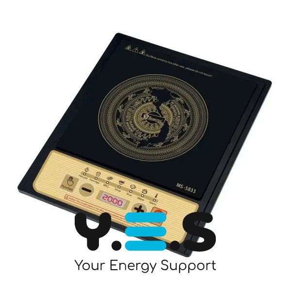 Індукційна настільна плита MS-5833 на 1 конфорку 2000 Вт із сенсорним керуванням