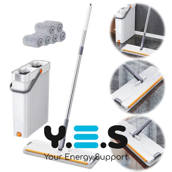 Набір для прибирання Mop Bucket 1065: швабра з відром і автоматичним віджимом