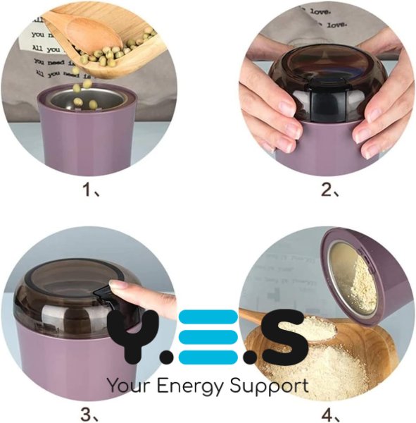 Електрична металева кавомолка XL-742 для кави та спецій, млинок