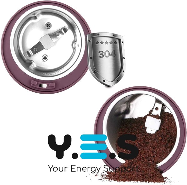 Електрична металева кавомолка XL-742 для кави та спецій, млинок