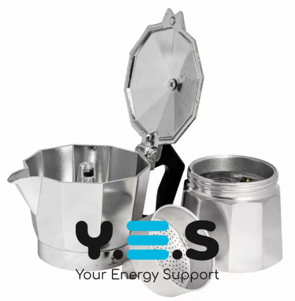 Гейзерна кавоварка UNIQUE UN-1913 для дому, 9 порцій, 405 мл