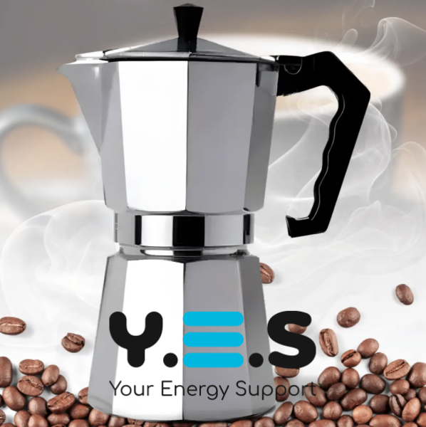 Гейзерна кавоварка UNIQUE UN-1913 для дому, 9 порцій, 405 мл