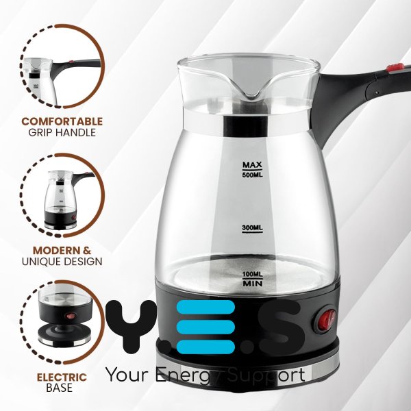 Електрична кавоварка R-128 0,5 л, 600 Вт — компактна для дому