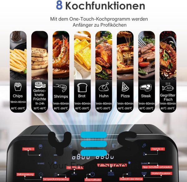 Аерофритюрниця-аерогриль MS-3226 для швидкого здорового приготування, 4800 Вт