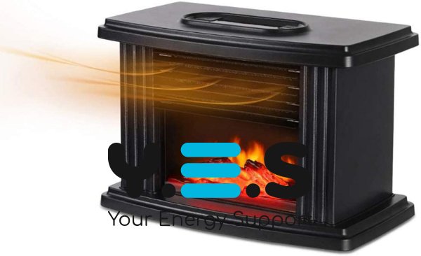 Портативний міні-обігрівач-камін Flame Heater для дому з ефектом полум’я