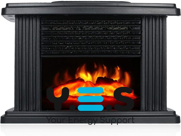 Портативний міні-обігрівач-камін Flame Heater для дому з ефектом полум’я