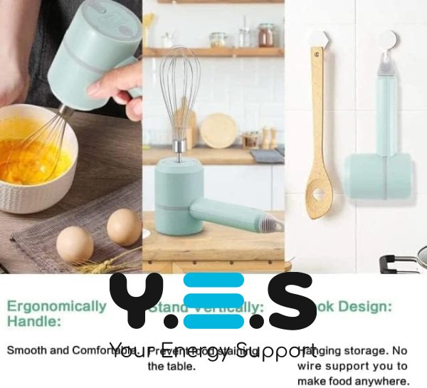 Портативний бездротовий міні-міксер 3-в-1 на акумуляторі (електричний)