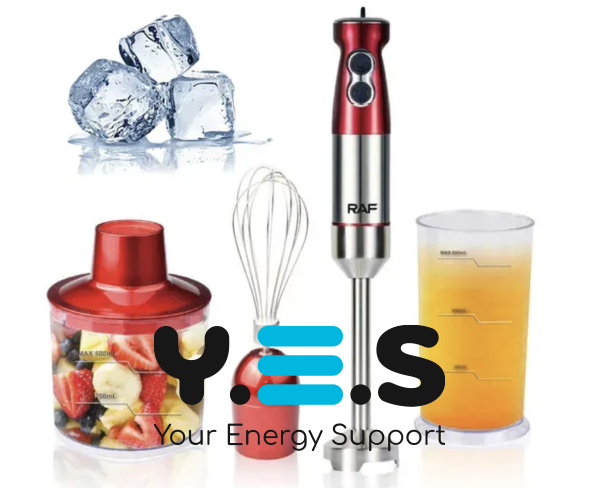 Занурювальний блендер RAF R-296 4-в-1, 1000 Вт, для дому та кухні