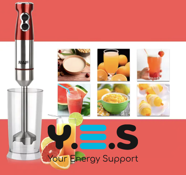 Занурювальний блендер RAF R-296 4-в-1, 1000 Вт, для дому та кухні