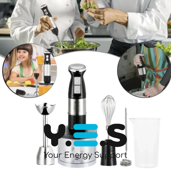 Ручний занурювальний блендер RAF R.334 5в1 зі змінними насадками