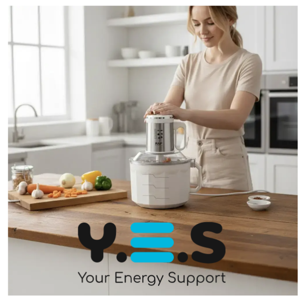 Кухонний комбайн RAF R.7730 (подрібнювач), нерж. сталь, чаша 5 л, 500 Вт