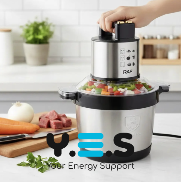 Кухонний комбайн‑подрібнювач RAF R.7735, нержавіюча сталь, чаша 6 л