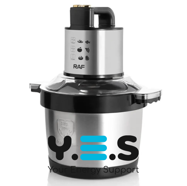Кухонний комбайн‑подрібнювач RAF R.7735, нержавіюча сталь, чаша 6 л