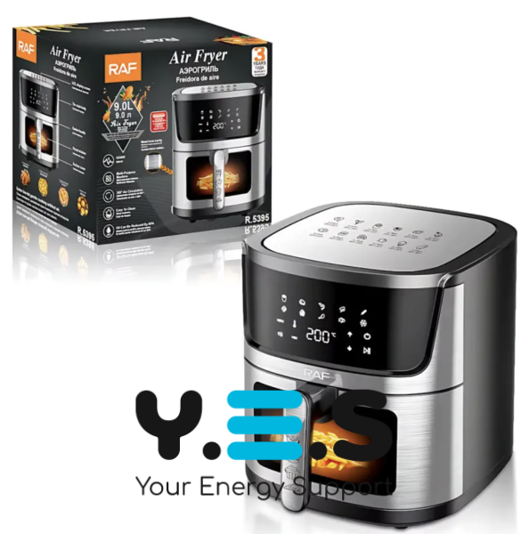 Аерофритюрниця RAF R.5395 9 л, 1950 Вт — фритюрниця для зручного приготування вдома