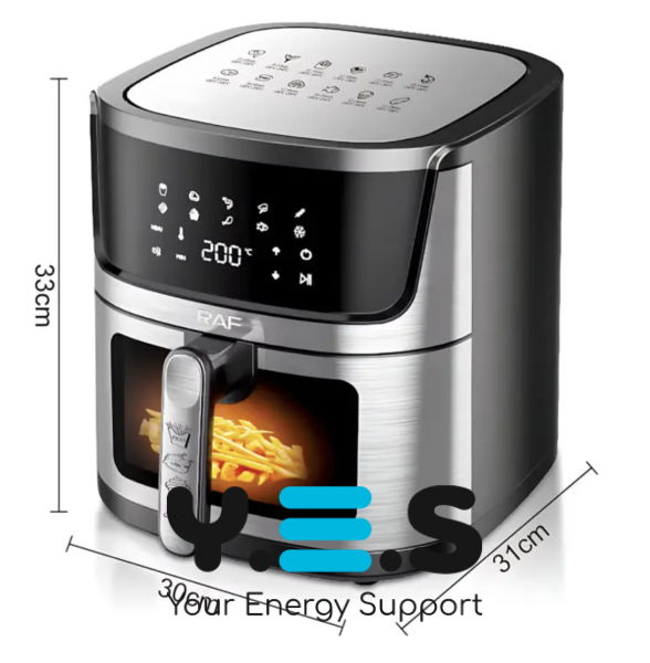 Аерофритюрниця RAF R.5395 9 л, 1950 Вт — фритюрниця для зручного приготування вдома