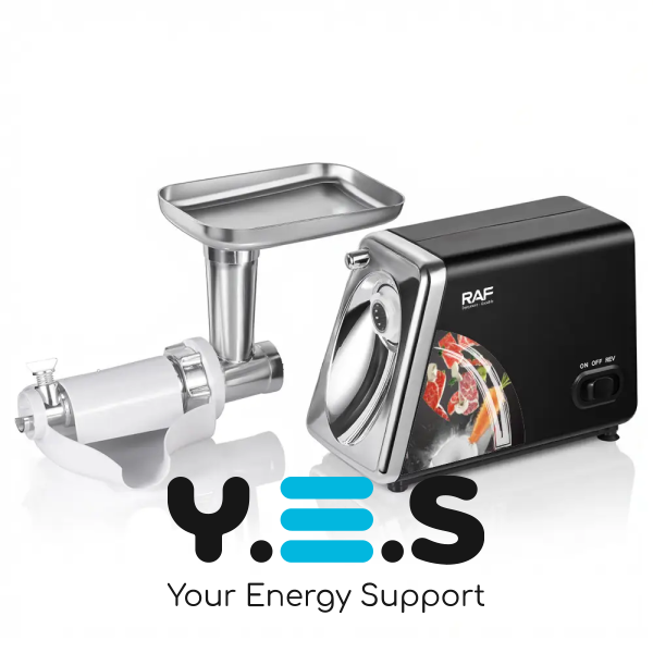 Електрична м’ясорубка RAF R.3383 2500 Вт з насадками та захистом від перегріву