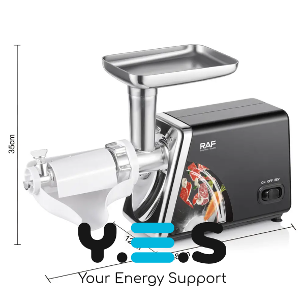 Електрична м’ясорубка RAF R.3383 2500 Вт з насадками та захистом від перегріву