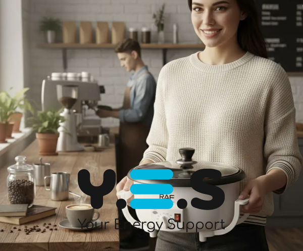 Електрообсмажувач кави RAF R.15601 для дому — ростер для ідеального напою