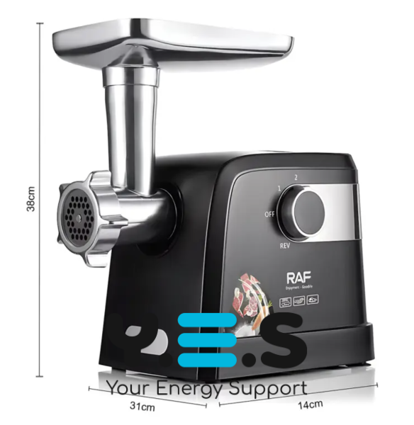 М’ясорубка настільна RAF R.3362 1000 Вт, сталеве лезо, для кухні