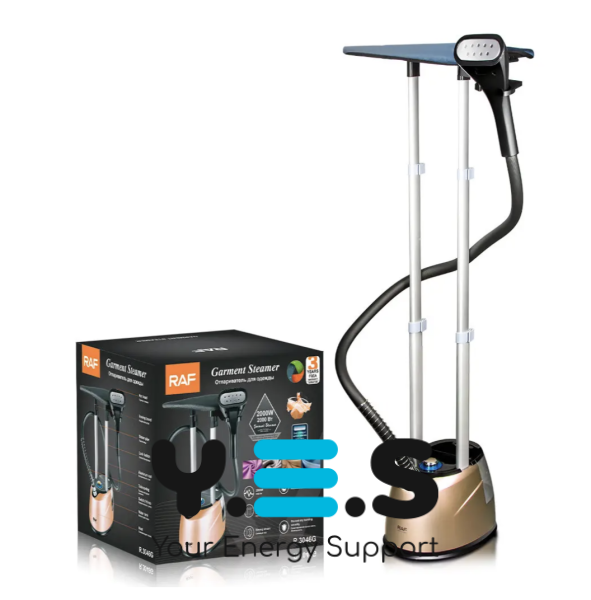 Вертикальний відпарювач RAF R.3046R 2000 Вт, бак 2,2 л, телескопічна стійка для прасування