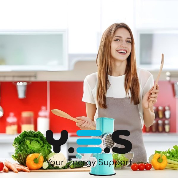 Овочерізка-терка Kitchen Master MINI 806 настільна барабанна механічна, компактна для кухні