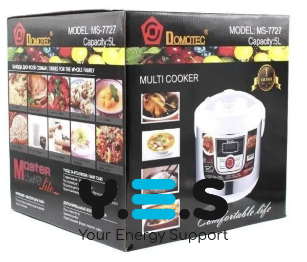 Мультиварка DOMOTEC MS-7727 White для дому та щоденної кулінарії