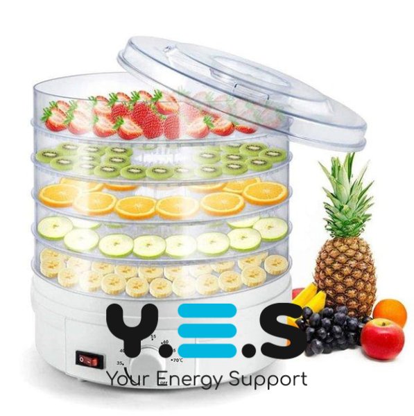 Сушарка (дегідратор) для овочів і фруктів Happy Home SX-770, 5 секцій/піддонів