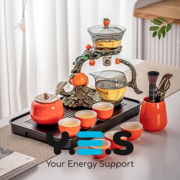 Чайник-заварник H1214 з магнітним дозатором, «ледачий» чайний сервіз «хурма» для дому