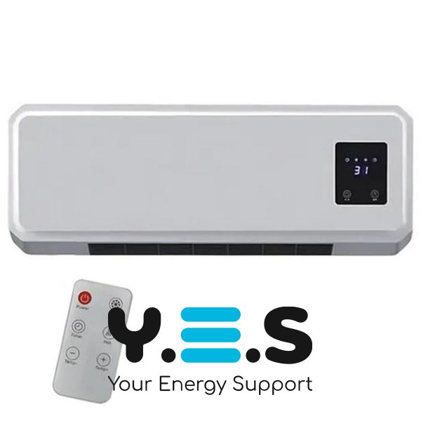 Настінний керамічний тепловентилятор-обігрівач 1500 Вт, Heating Air Conditioning 170