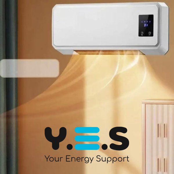 Настінний керамічний тепловентилятор-обігрівач 1500 Вт, Heating Air Conditioning 170