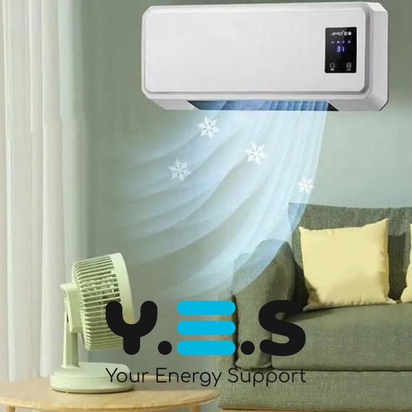 Настінний керамічний тепловентилятор-обігрівач 1500 Вт, Heating Air Conditioning 170