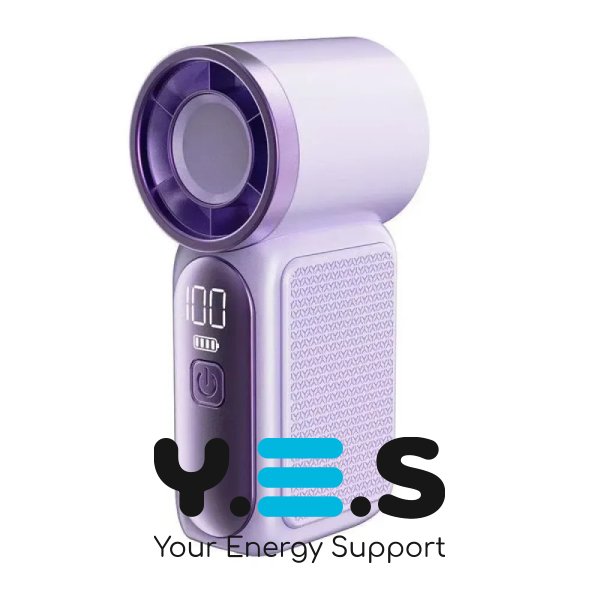 Портативний акумуляторний ручний вентилятор X-688 з LED-дисплеєм, USB-зарядкою та регулюванням швидкості