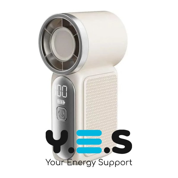 Портативний акумуляторний ручний вентилятор X-688 з LED-дисплеєм, USB-зарядкою та регулюванням швидкості