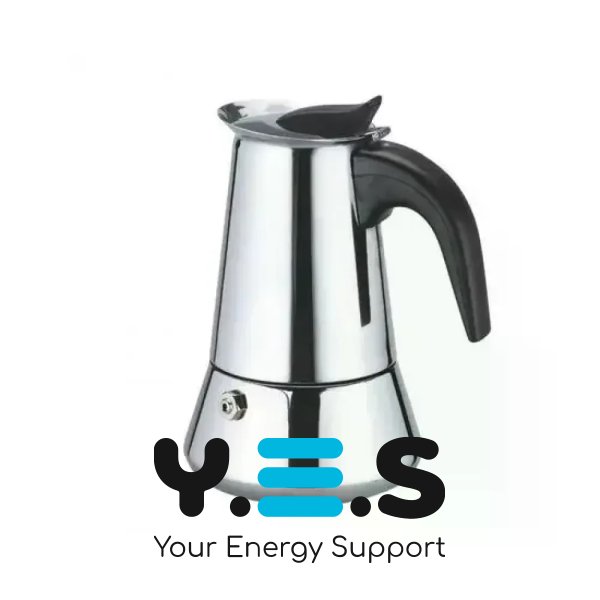 Гейзерна кавоварка UNIQUE UN-1903, 405 мл, на 9 чашок, нерж. сталь, бакелітова ручка