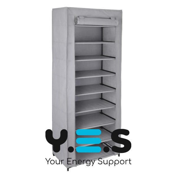 Складна тканинна шафа-стелаж для взуття на 9 полиць, органайзер для зберігання