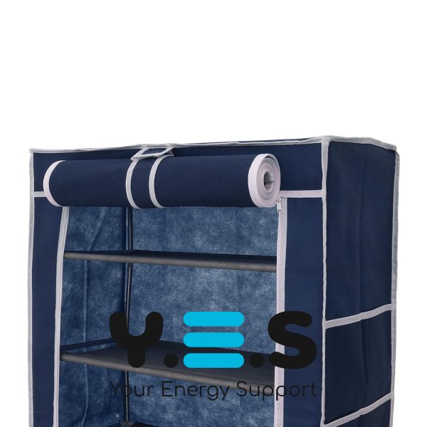 Складна тканинна шафа-стелаж для взуття на 9 полиць, органайзер для зберігання