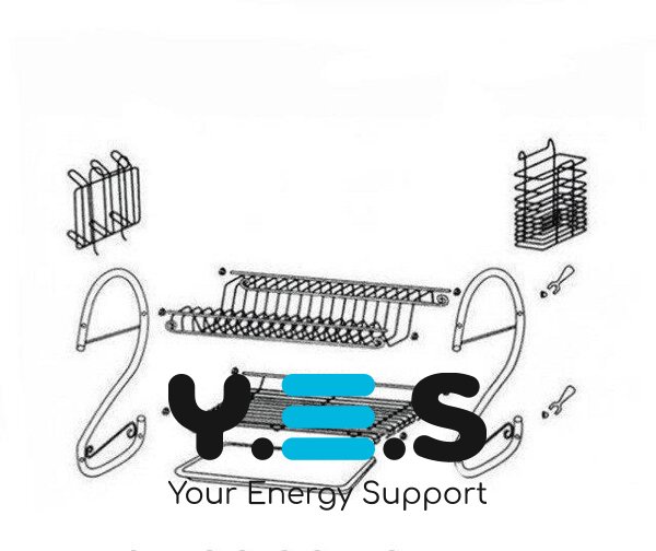 Органайзер‑сушарка для посуду з нержавіючої сталі BN‑004