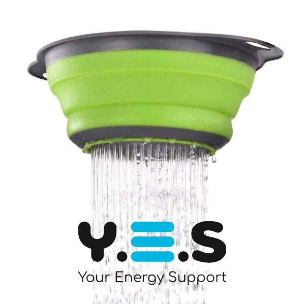 Складні силіконові друшляки-кошики зі зливом для миття овочів і фруктів, набір 2 шт.