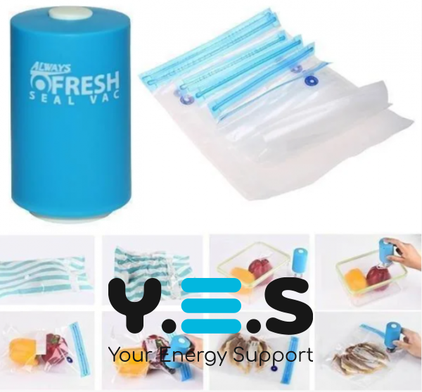 Побутовий міні вакууматор Always Fresh Vacuum Sealer для вакуумного пакування їжі