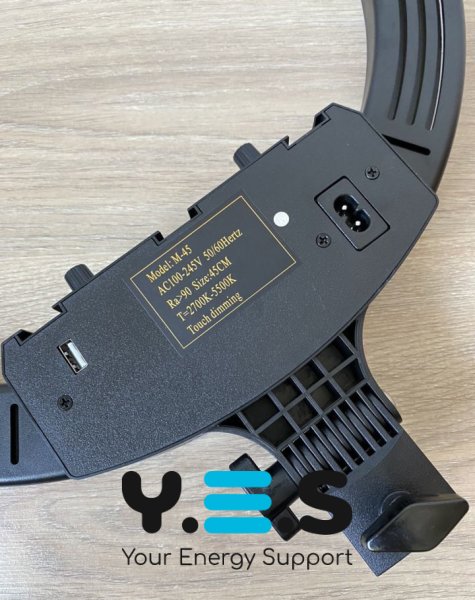 Світлодіодна кільцева RGB-лампа для селфі 45 см з пультом і сумкою (MJ18)