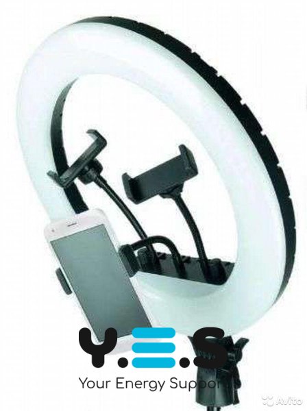 Кільцева RGB LED селфі-лампа 36 см з пультом керування MJ36