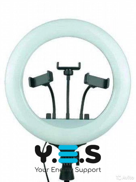 Кільцева RGB LED селфі-лампа 36 см з пультом керування MJ36