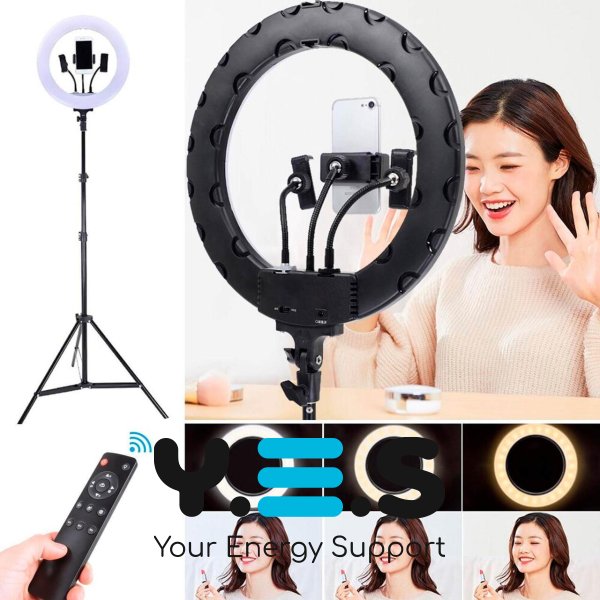 Кільцева LED-лампа для селфі 36 см RL-14 з пультом і сумкою