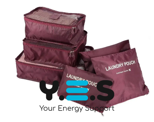 Набір органайзерів для речей Laundry Pouch — 6 сумочок на застібках-блискавках