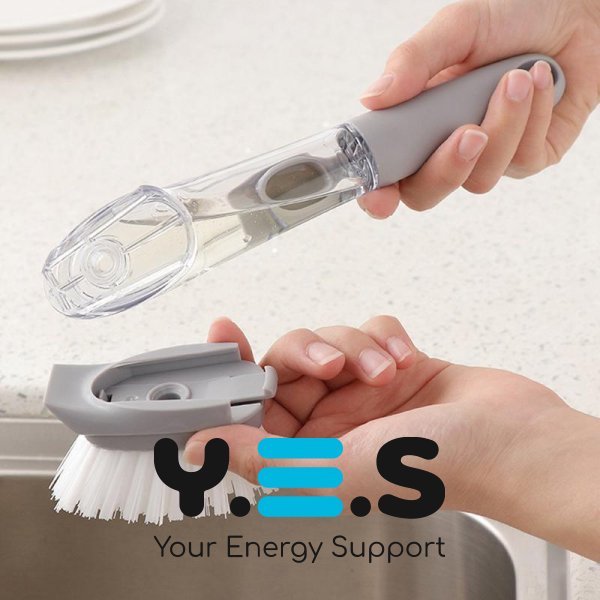 Багатофункціональна щітка Decontamination Wok Brush для миття й чищення з дозатором мийного засобу