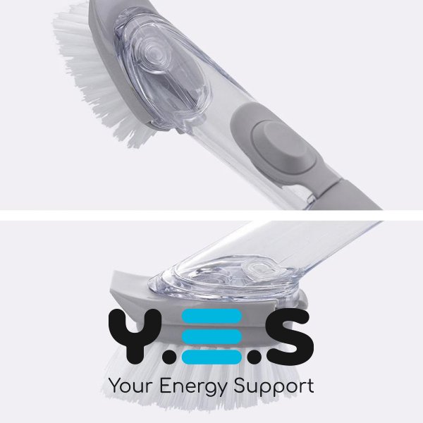 Багатофункціональна щітка Decontamination Wok Brush для миття й чищення з дозатором мийного засобу