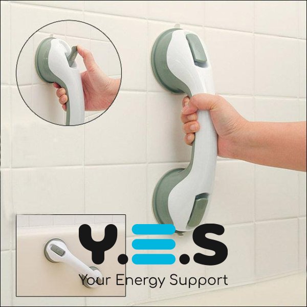 Портативна ручка-поручень Helping Handle на вакуумних присосках для ванної кімнати