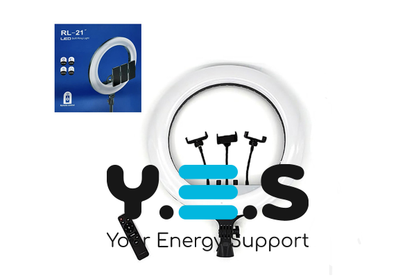 Кільцева LED-лампа для селфі 54 см RL-21 з пультом і сумкою