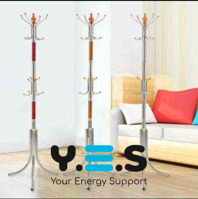 Підлогова вішалка-тринога для верхнього одягу в передпокій, стійка на 16 гачків